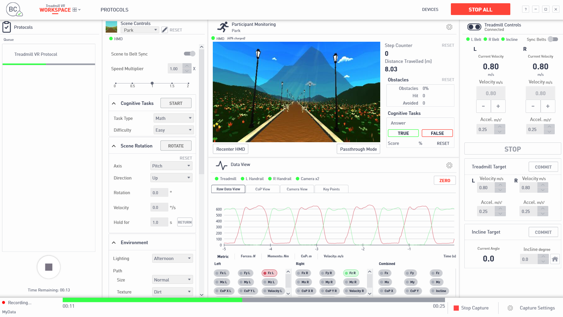 Bertec Immersive Lab app